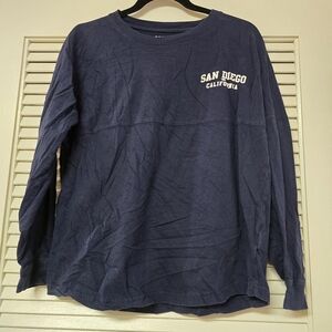 Popular - San Diego California 100% Cotton Long-Sleeve Travel Top